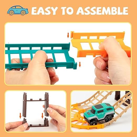 Maproline® Cityscape Express Urban Rail Set Railway Assembly DIY Rail City Track Car Toys Racing 2