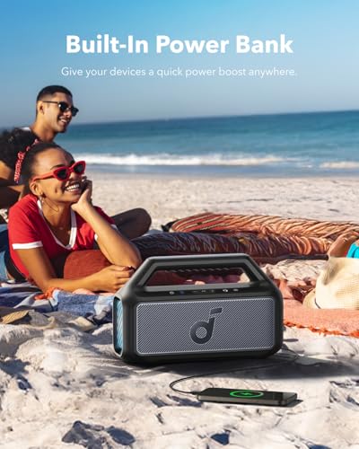 Soundcore A3138 Boom 2 Outdoor Speaker, 80W, Subwoofer, Bassup 2.0, 24H Playtime, Ipx7 Waterproof, Floatable, Rgb Lights, Usb-C, Custom Eq, Bluetooth 5.3 thumb #6