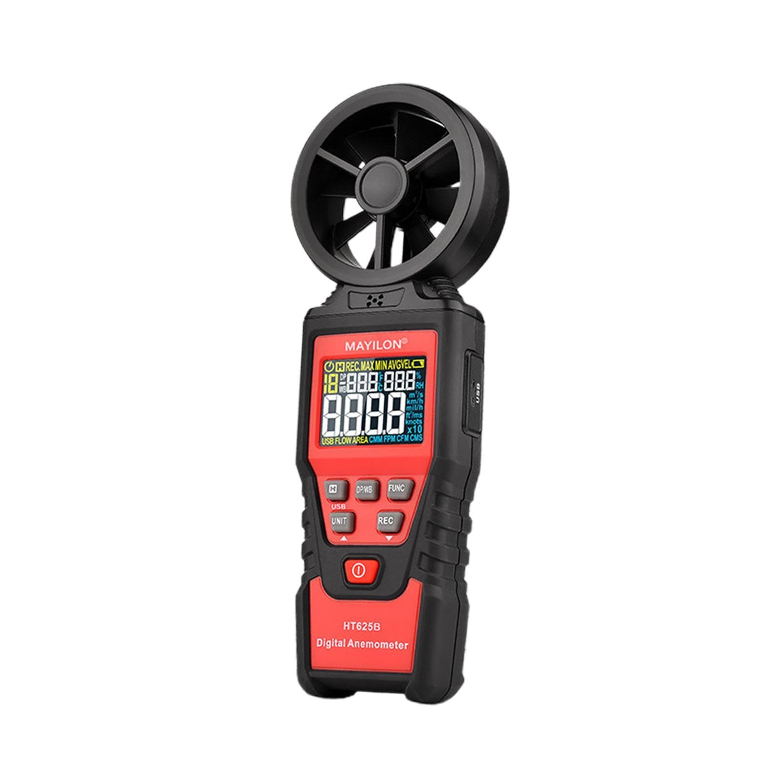 enakshi (label) creations digital anemometer handheld tool wind speed meter gauge for golf home flying ht625bbusiness & industrial|electrical & test equipment|test, measurement & inspection|test
