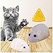 CHANGLIDQ Giocattolo per gatti radiocomandato – Ratto elettrico senza fili con telecomando, mouse per gatti, topi, giocattolo per la caccia
