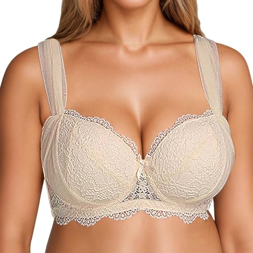 Soutien-gorge push-up confortable pour usage quotidien beige