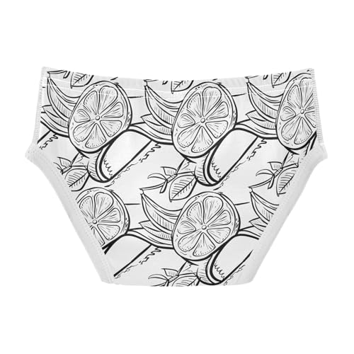 visesunny Boys Potty Training Underwear Black Line Lemon Fruit Breathe Cotton Briefs Size 2T-8Y for Toddler2