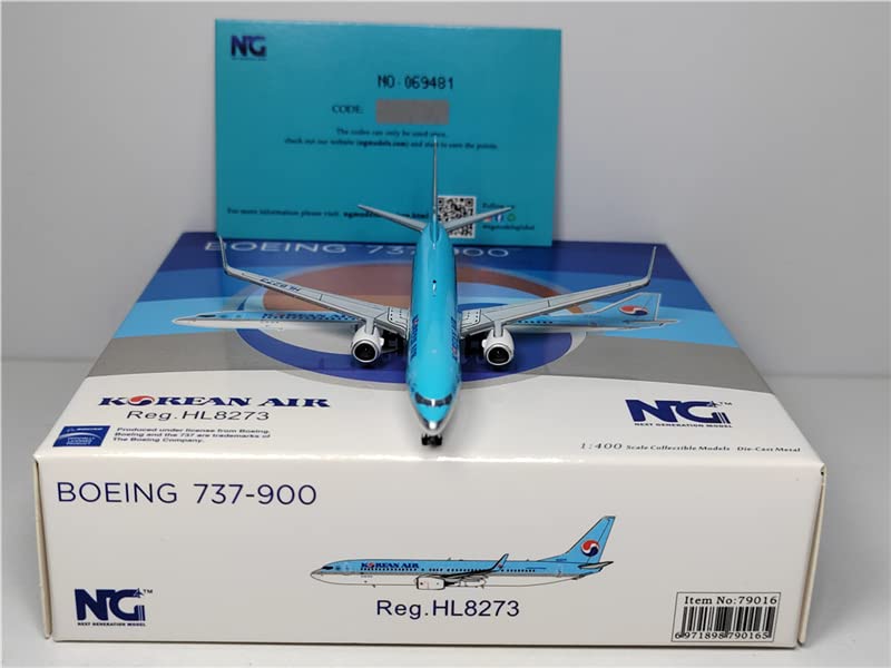 Korean Air Boeing 737 1/400 スケール Amazon | NG Model 1/400 完成品 for Korean Air For Boeing B737