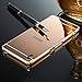 For Sony Xperia Z3 Case,JANDM Luxury Aluminum Ultra-thin Acrylic Mirror Metal Case Cover for Sony Xperia Z3 (Rose Gold)