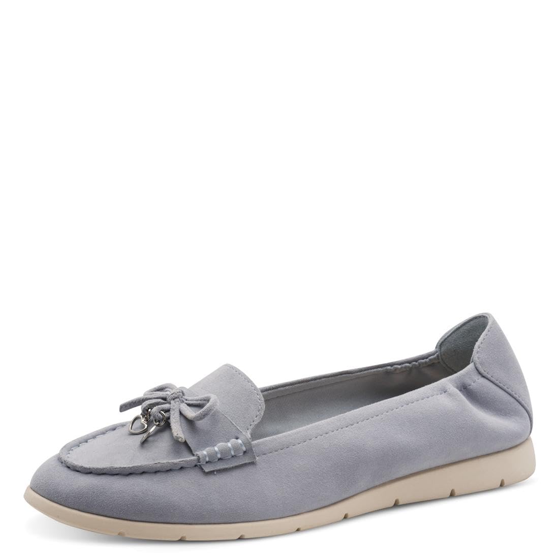 Tamaris Women's loafer flat leather blue 5.5 UK