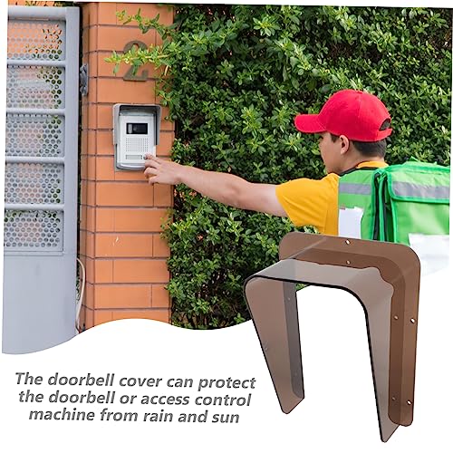 Uonlytech Capa De Chuva Para Máquina De Controle De Acesso Caixa à Prova De Respingos De Campainha C