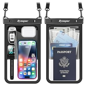 [Up to 10″] Large Waterproof Phone Pouch Bag – 2 Pack Waterproof Phone Case for iPhone 17 16 15 14 Pro Max Galaxy S25 S24 Ultra, IPX8 Cellphone Water Protector Pouch Beach Essentials Travel Must Haves