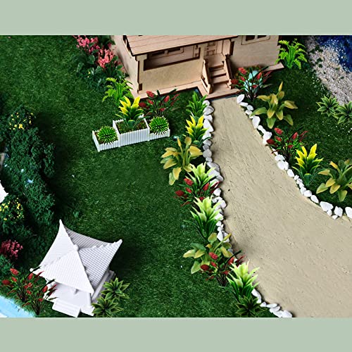 Saktopdeco 120 Pcs Miniature Trees Diorama Trees Mini Tree Plant Tree Model Cake Topper Plastic Trees Fairy Garden Supplies Railroad Scenery #TOP4