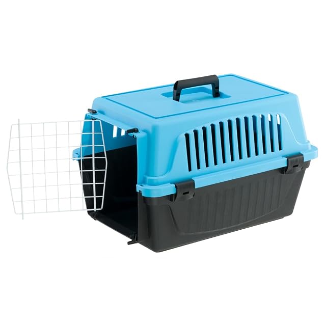 Foto 4 de 7 de Ferplast Transportín Gato, Transportín Perro Pequeño y Gatos de hasta 5 Kg, Puerta de Hierro Plastificado