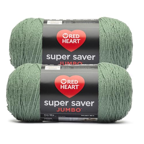 Image of Red Heart Super Saver Jumbo Baby Pink Yarn - 2 Pack of 14oz /396g - 100% Acrylic - #4 Worsted (Medium) - 744 Yards - Knitting /Crochet