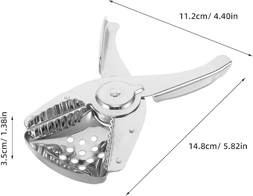 Miniatura 7 de Exprimidor manual de cítricos de acero inoxidable para jugo fresco, prensa de frutas resistente, fácil de usar y limpiar, para el hogar, cocina, al