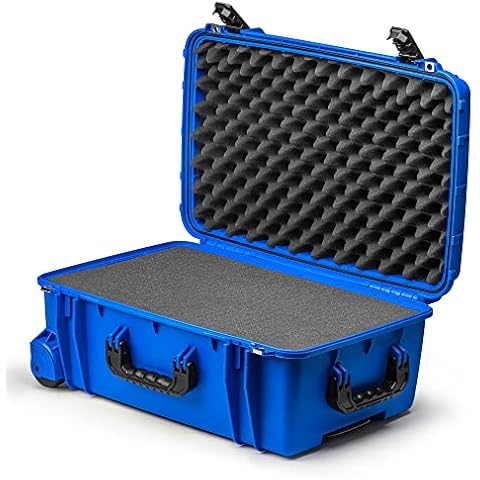 Seahorse 920 Heavy Duty Protective Dry Box Case With Foam - TSA Approved / Mil Spec / IP67 Waterproof / USA Made for Scuba Gear, Gaming Rigs, Sound Equipment, Travel (Blue) Cover