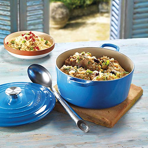 Le Creuset Enameled Cast Iron Signature Round Dutch Oven, 5.5 qt., Marseille