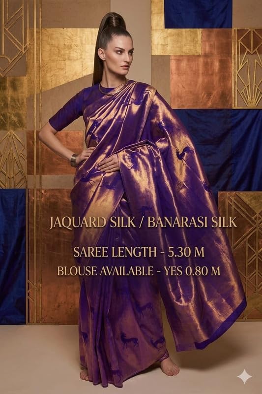Blusa de seda Banarasi india de costura invisible y alta costura para mujer 3
