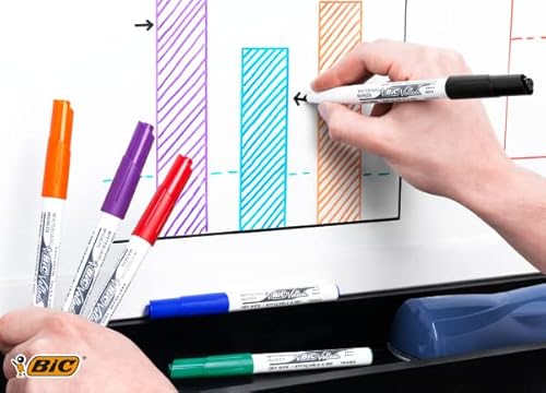 Bic Cf12 Marker Velleda 1741 1 4Rosso - 6