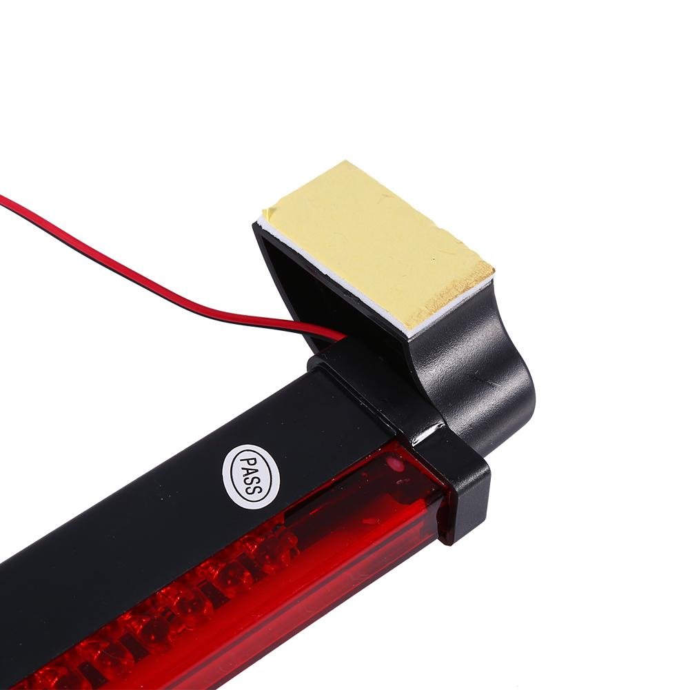 Qiilu Universal Bombilla Tercera 48 LED 12V Luz de freno Rojo para Coche