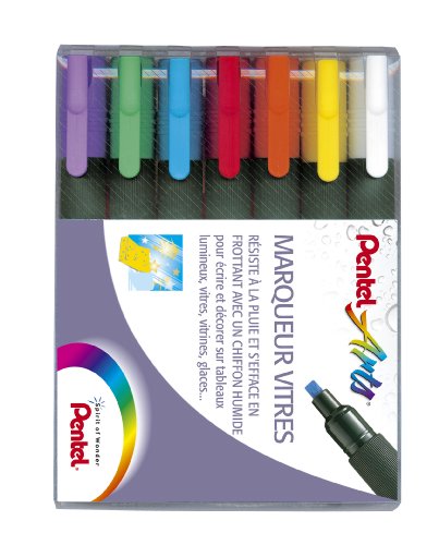 Marqueur craie liquide Pentel Weterase feutre vitre tableau