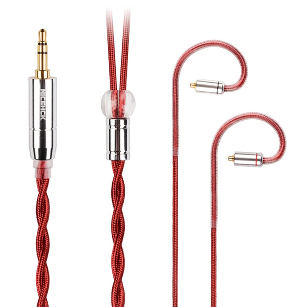 Amazon | NICEHCK RedAg 4N単結晶純銀 イヤホンリケーブル 高導電性銅