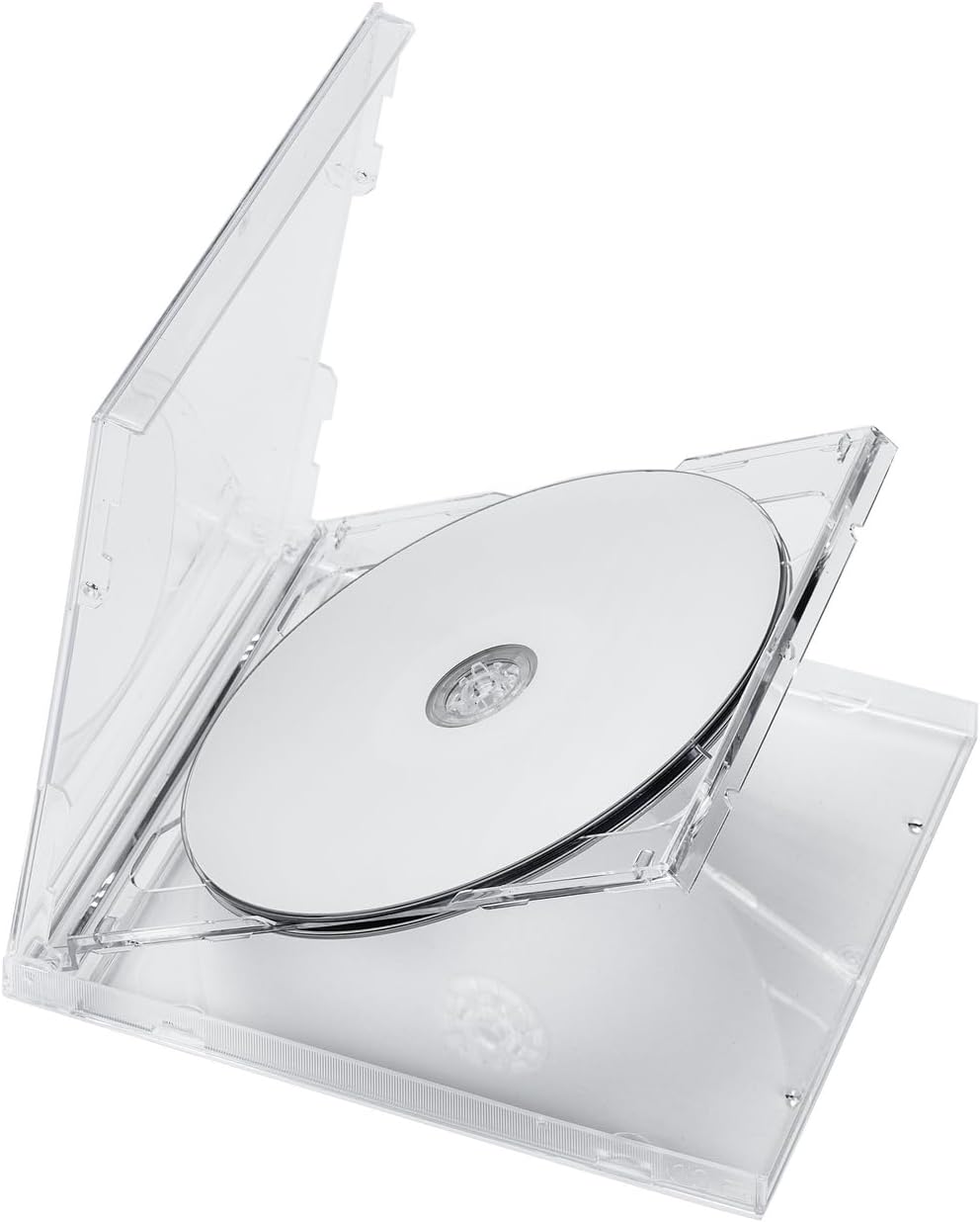 10.4mm Double Clear Jewel Case w/Tray (2-Disc Capacity), 10.4mm Double Clear Jewel Case for CD/DVD Storage (10)