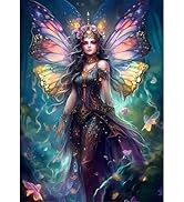 DPHERO 5D Loup Fantasy Diamond Painting Kits, DIY Forêt Art Du Diamant