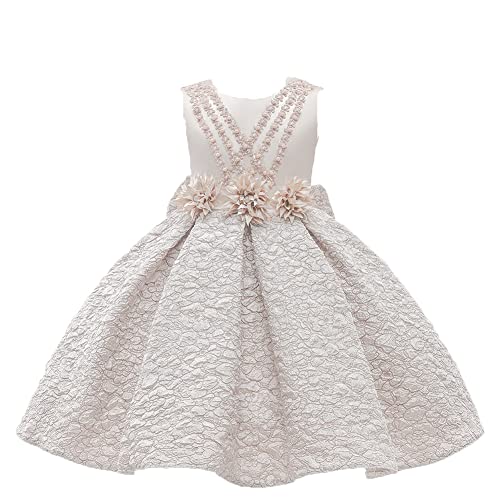 Robe de princesse en satin et perles : le cadeau de fête parfait pour fille