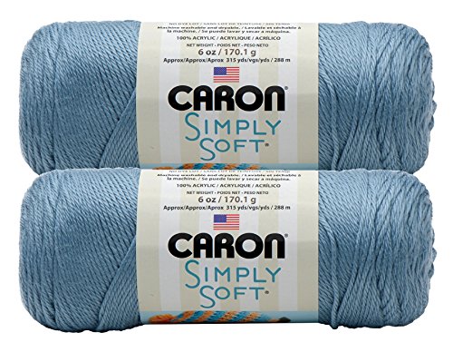 Image of Bulk Buy: Caron Simply Soft Yarn Solids (2-pack) (Light Country Blue)