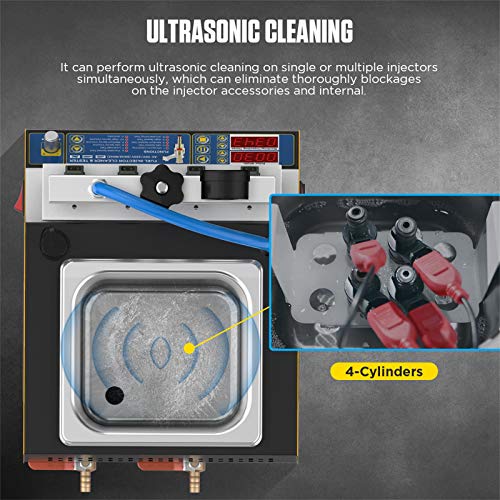 Autool Automotive Motorcycle 4 Cylinder Ultrasonic Wave Injector Cleaner Petrol Injection Tester Cleaning Kit Tester #TOP2