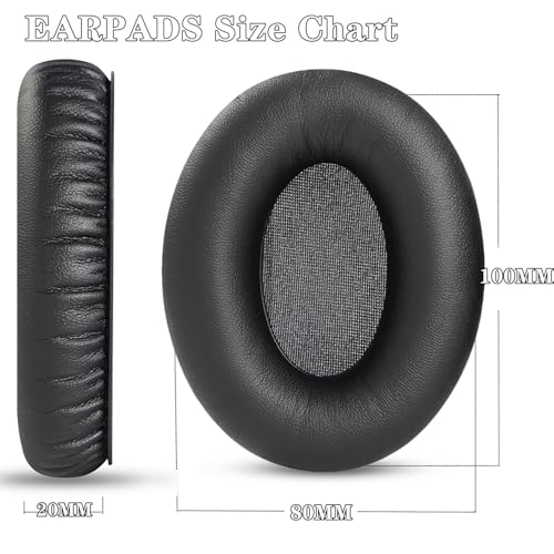 Reemplazo de almohadillas de oreja para audífonos inalámbricos Infurture H1 | Almohadillas con cuero de proteína accesorios (No compatible con auriculares H1 Plus) miniatura 4