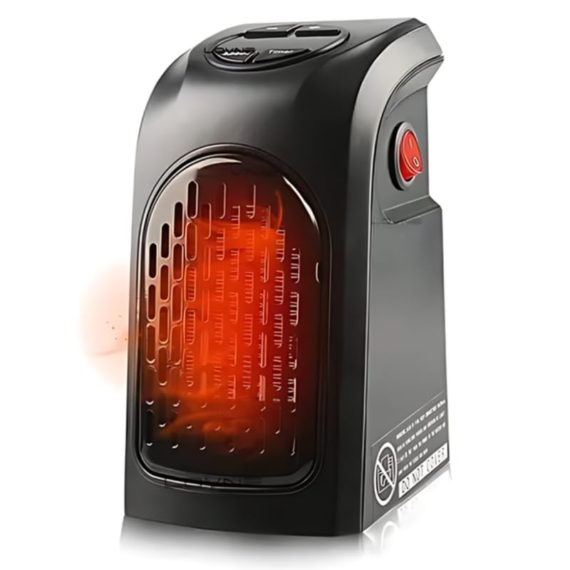 Image of Drumstone (𝐋𝐢𝐦𝐢𝐭𝐞𝐝 𝐓𝐨𝐝𝐚𝐲) Energy-Efficient 400W Ceramic Wall Heater, Adjustable Thermostat Smart Timer Function, Safe Cool-Touch & Fast Room Heating Heater 𝟏𝟓 𝐘𝐞𝐚𝐫𝐬 𝐖𝐚𝐫𝐫𝐚𝐧𝐭𝐲