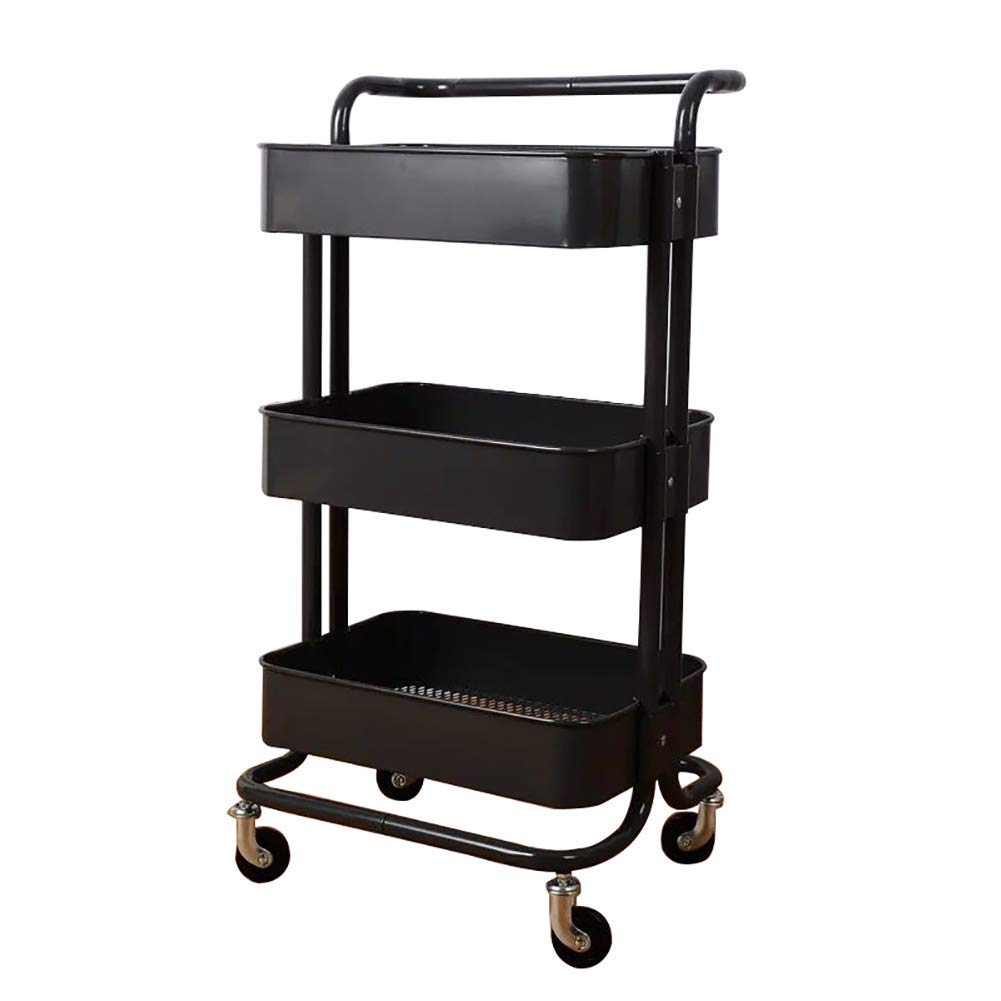 Przechowywanie Samochodów Ciężarowych, Ruchomych Wózków Ruchomych, Mobile Beauty Spa Uchwyt Wózek Do Salonrolling Wrolley Do Szpitala/Kliniki Z Obrotowym Kołem Pasowym/Black/Normal