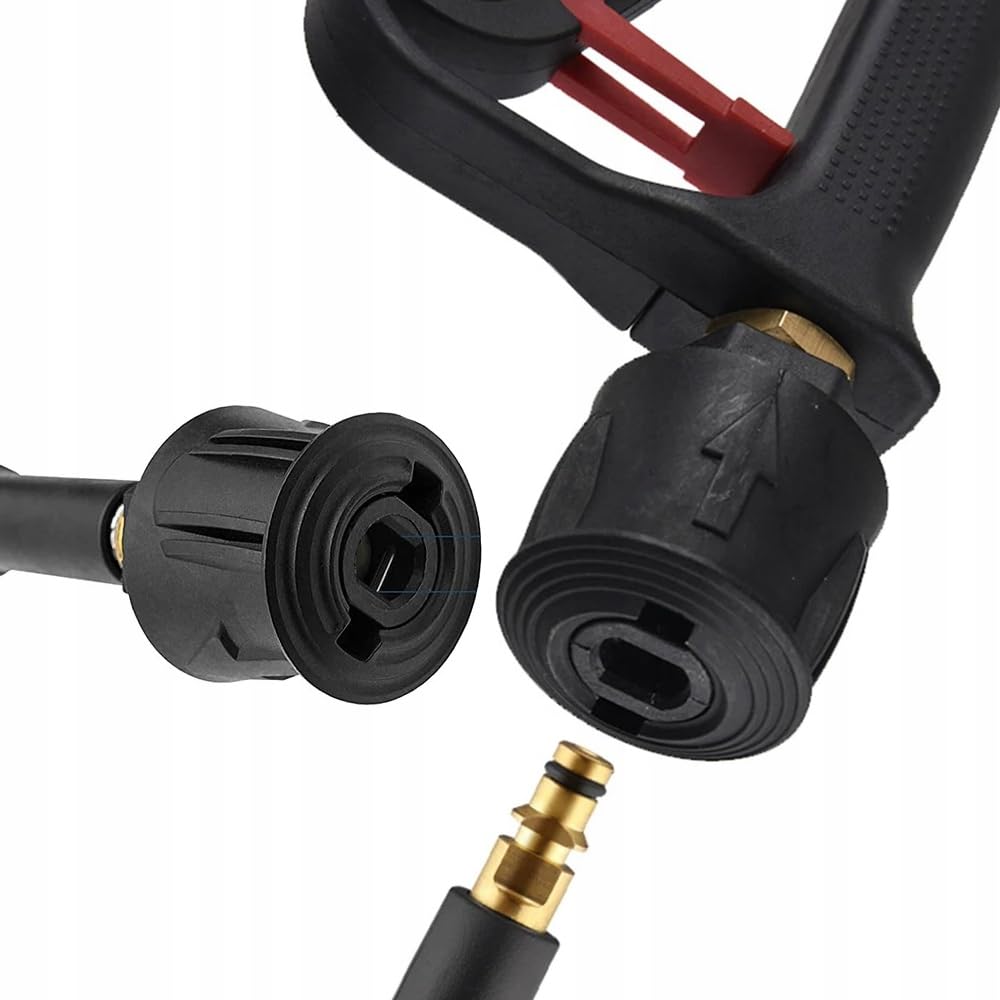 Adapter Compatible with Nilfisk/Stihl QC - Quick Connection Compatible with Nilfisk, Stihl & Husqvarna | M22 x 1.5 Male Thread to Click | 160 bar | Plastic Design