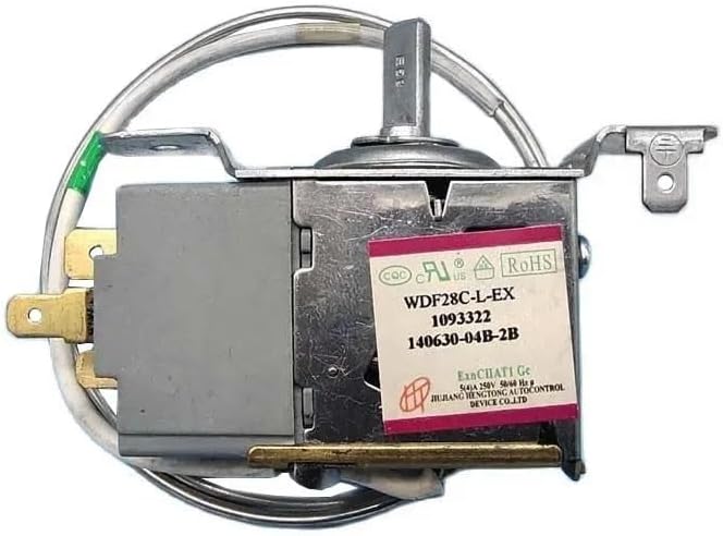 Thermostat WDF28C-L-EX Mechanical Thermostat Switch compatible with Ronshen Hisense Refrigerator
