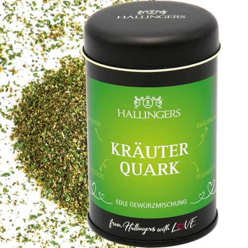 Hallingers Kräuterquark - Gewürz-Mischung für Quark, Sauce & Kräuterbutter (Dose) - Geschenkideen Weihnachten & Geschenke Adventskalender | Geburtstag Glückwunsch Neues Zuhause Danke Freundschaft Gene