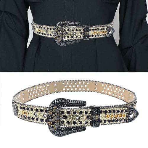 Female Belt Glittering Rhinestones Waist Belt For Pants Jeans Teens Girl Cool Waistband Waist Decors 2000s Waistbelt2