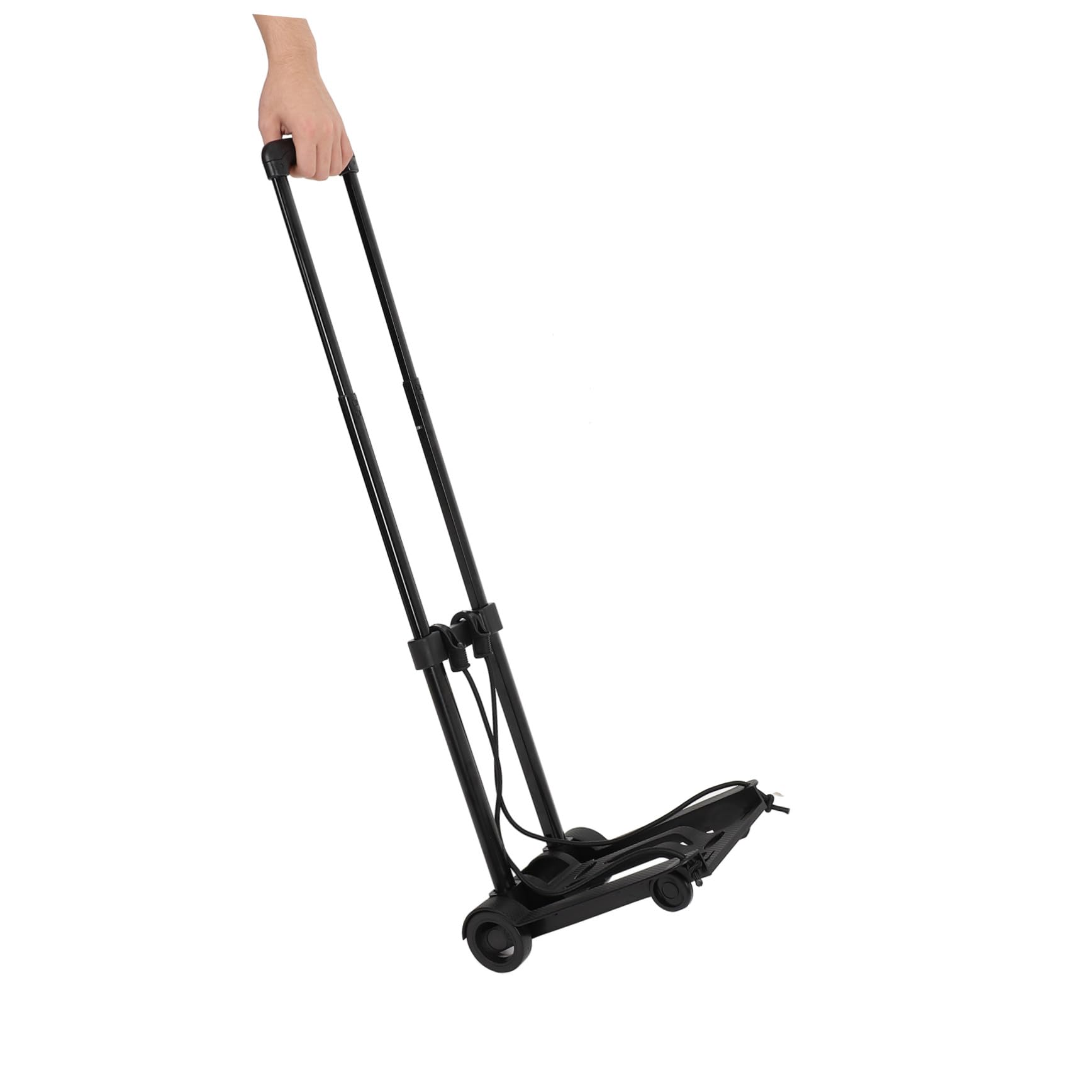 BESPORTBLE Carrito Plegable Ligero y Portátil Ruedas Giratorias, Estructura de Hierro y Base Resistente para Uso Diario y Viajes Cómodos