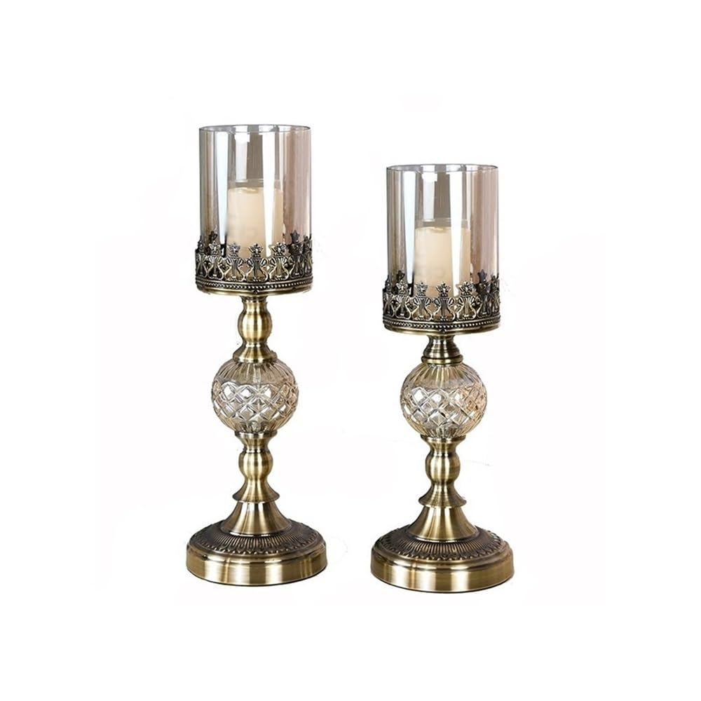 Vintage candle holder 2 Pcs Luxury Table Decoration Metal Candle Holder For Home Wedding Event And Party Festival