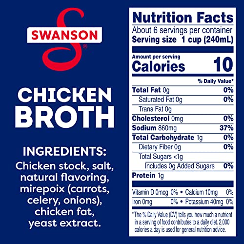 Image of SWANSON S 100% Natural Chicken Broth, 48 oz Carton (Pack of 3)