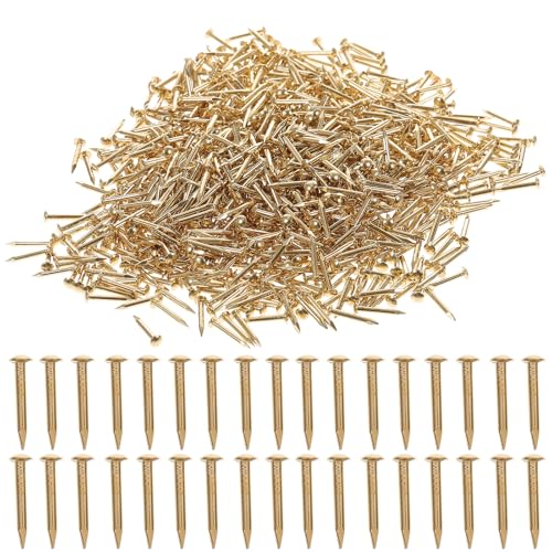 Clavos pequeños de cobre para manualidades y decoración, 1 unidad para colgar cuadros miniatura 1