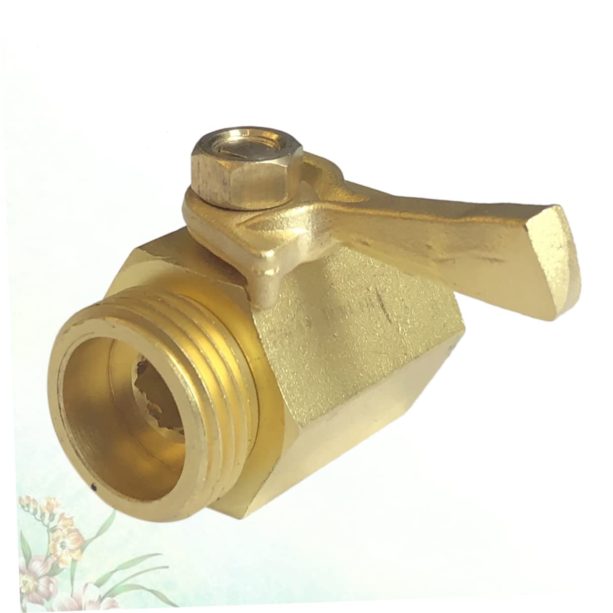 2 Stück Schlauchverbindungen aus Messing mit 3/4 Zoll Gewinde Gartenschlauch Absperrventil für Gartenbewässerung Robustes Kupfer Viertel Drehfunktion ohne Zange
