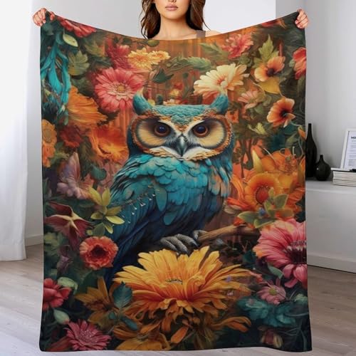 Couverture de luxe à chaud Hibou pour réchauffer vos soirées canapé