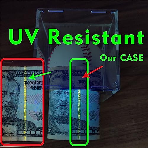 2-Pack UV Protected Clear Acrylic Baseball Display Case, Fit Official Size - image 2