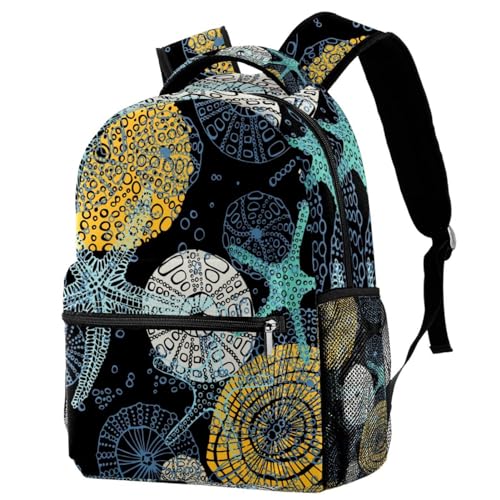 Sac à dos scolaire multicolore 29.4x20x40cm pour adolescents et loisirs