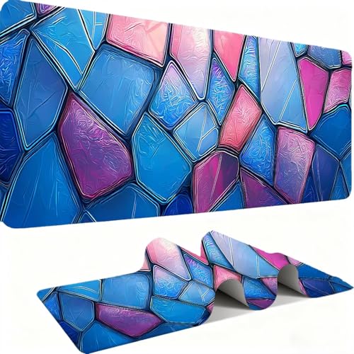 Tapis de souris gamer 900x400mm antidérapant dégradé nordique