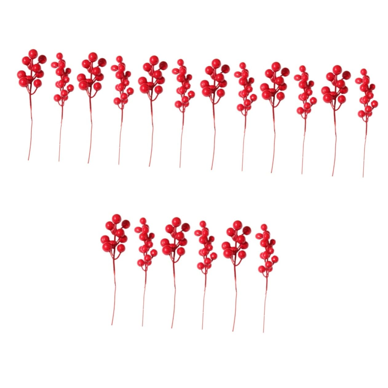 Abaodam 90pezzi Bacche Artificiali Rosse Per Decorazioni Natalizie Materiale Per Composizioni Di Fiori Per Ghirlande Addobbi e Feste Di Matrimonio