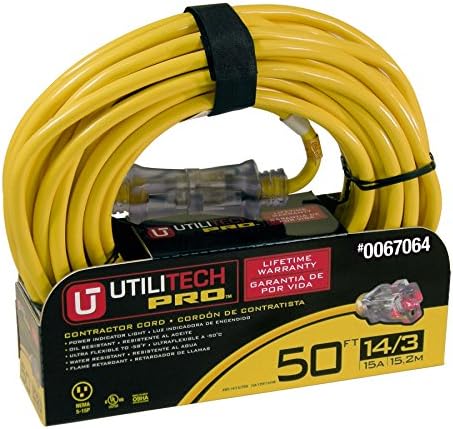 Utilitech 50' 14/3 Extension Cord UTP511730
