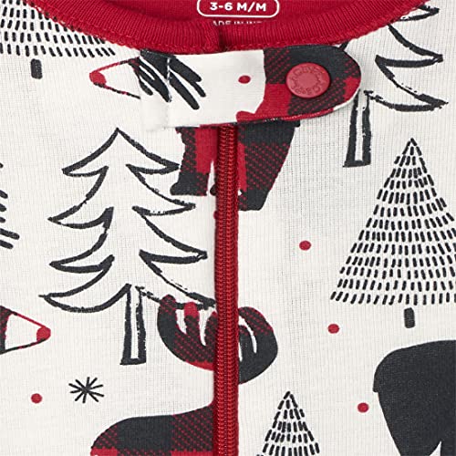 Image of The Children's Place unisex-baby and Toddler Holiday Snug Fit Cotton One Piece Pajamas