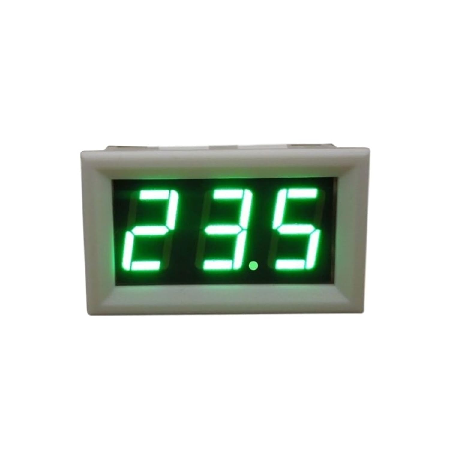 1pc YB27 Two Line LED Digital Voltmeter 2.5V 2.8V to 30V 150V Solar Voltage Meter Display 5V 12V 24V Motorcycle Car Volt Gauge 3V(White Cover-Green,DC 3.5-150V)