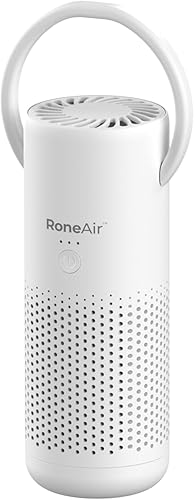 Purificador de aire para automóvil, purificador de aire portátil inalámbrico para automóvil, oficina, habitación pequeña con filtro HEPA verdadero,