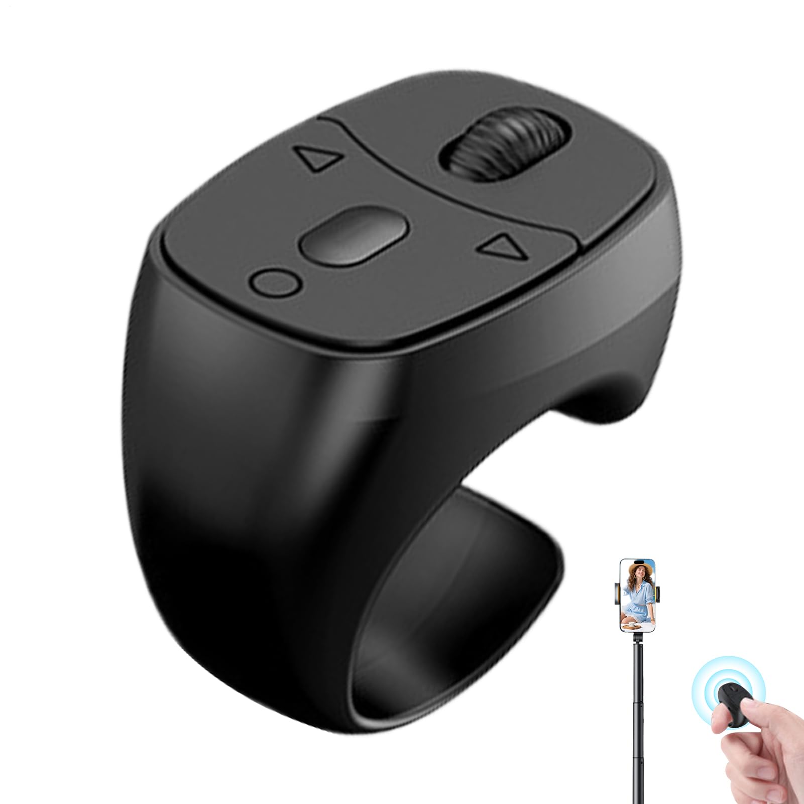 Mini controlador de botón de videocámara inalámbrico para grabación y vlogging 8