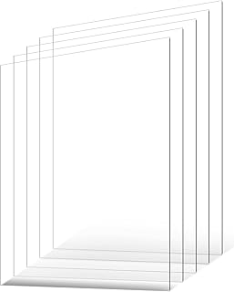 VEVOR PET/Plexiglass Sheets, 5-Pack Plastic Sheet, 24 x 36 Inch 0.04 Inc...